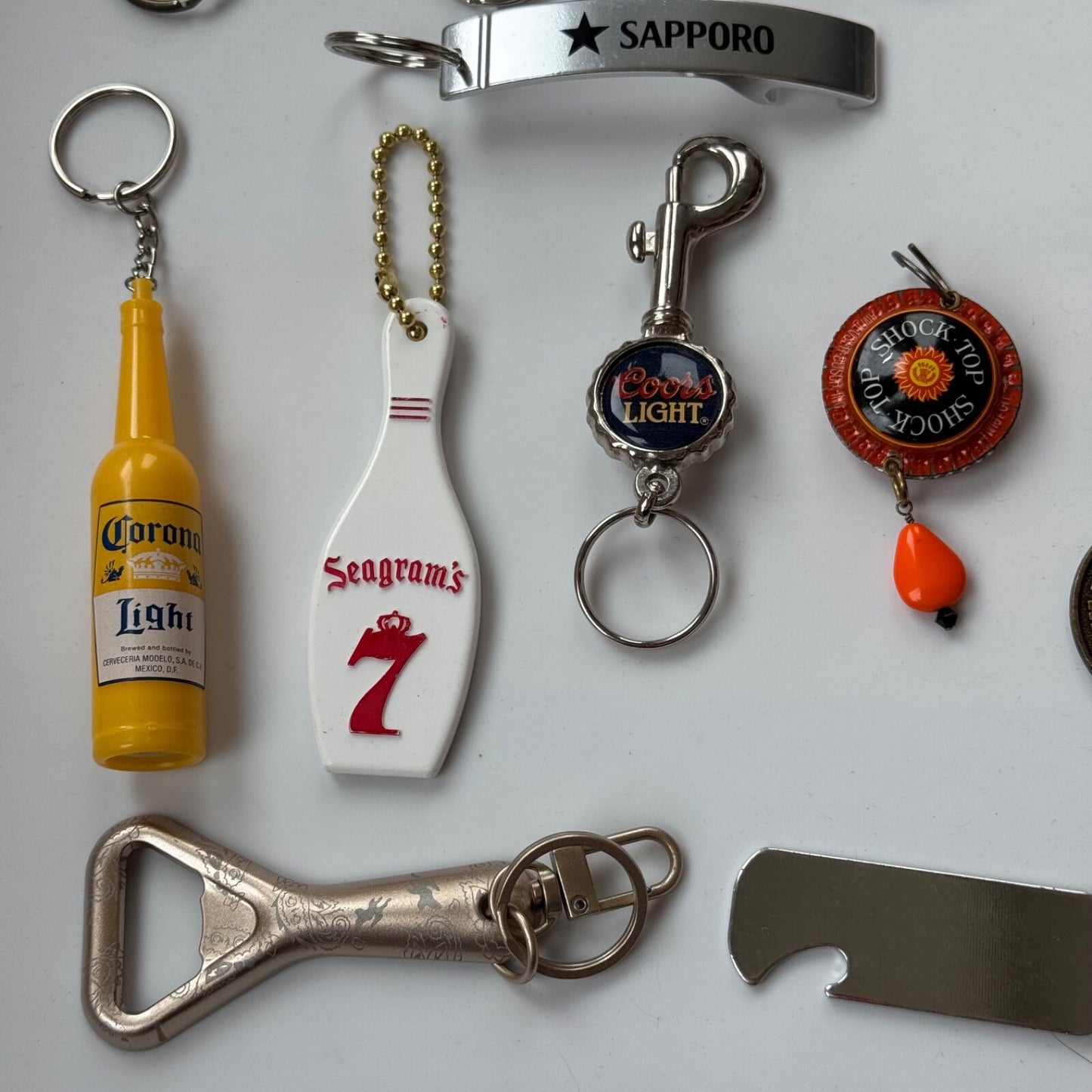 Lot of 20+ Beer Alcohol Keychains Key Chains Bottle Openers