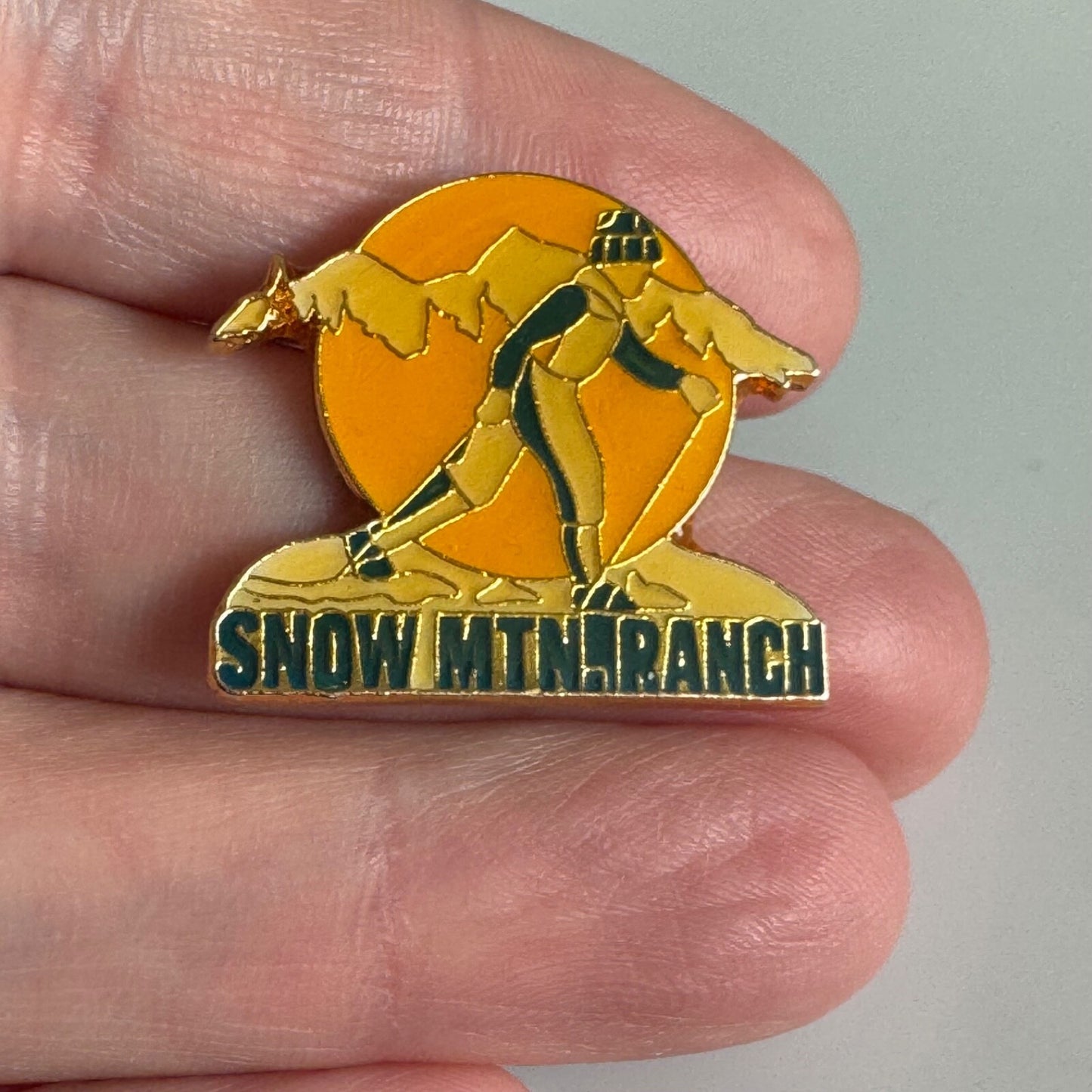 Snow Mountain Ranch Ski Lapel Pin Winter Park Colorado Skiing