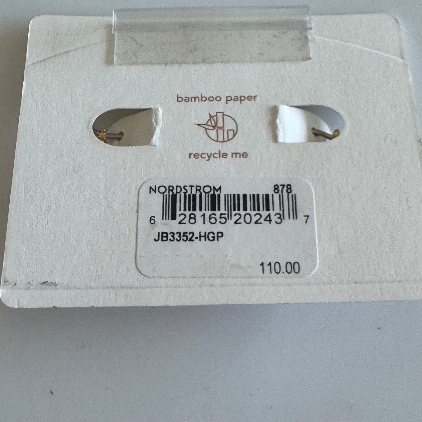 Jenny Bird Nova Huggie Hoop Earrings New on Card $118