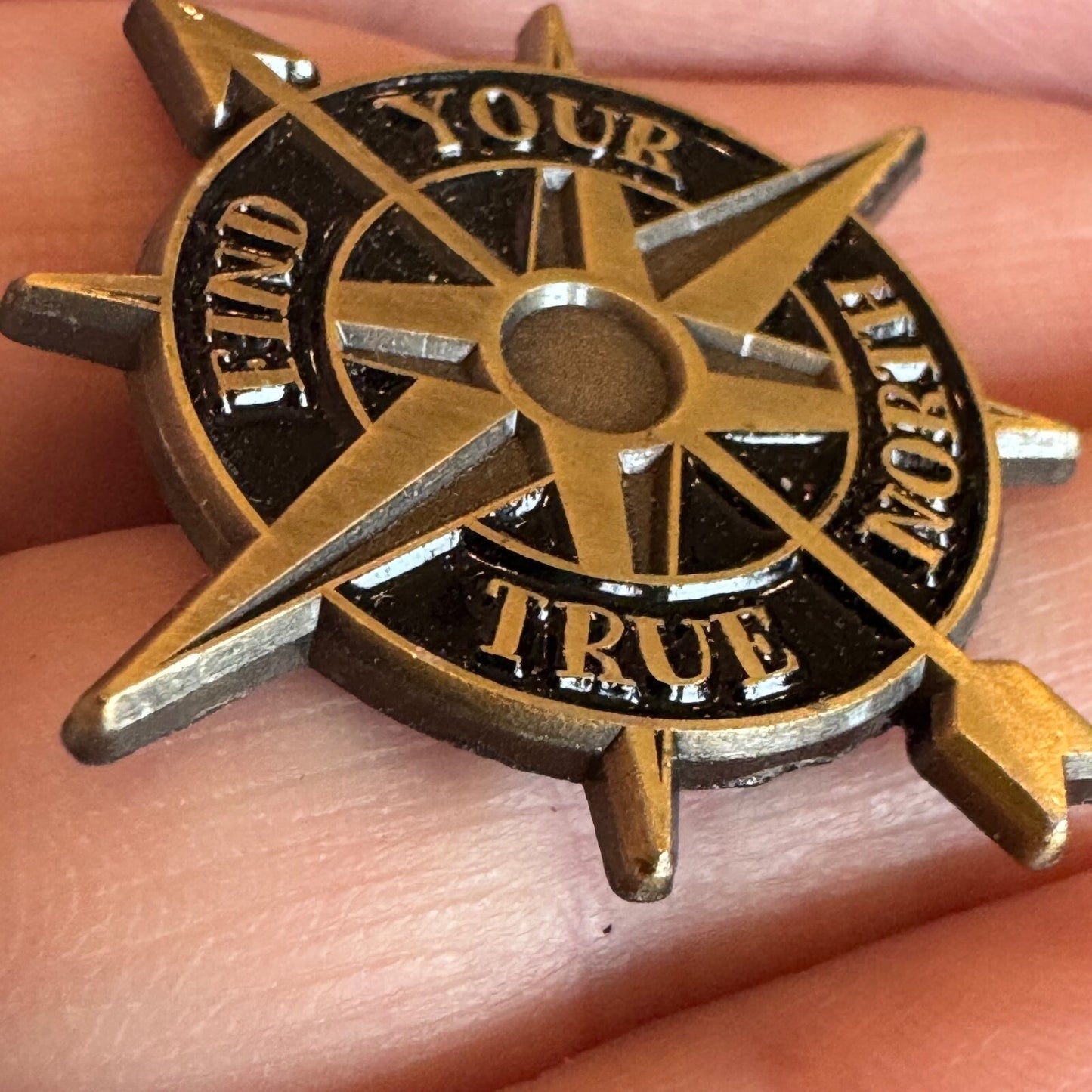 Find Your True North Compass Lapel Pin
