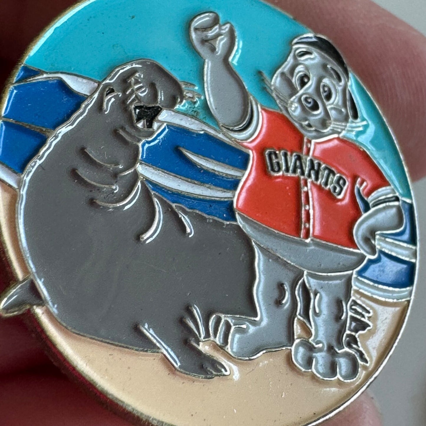 San Francisco Giants Lou Seal Lapel Pin Marine Mammal Day