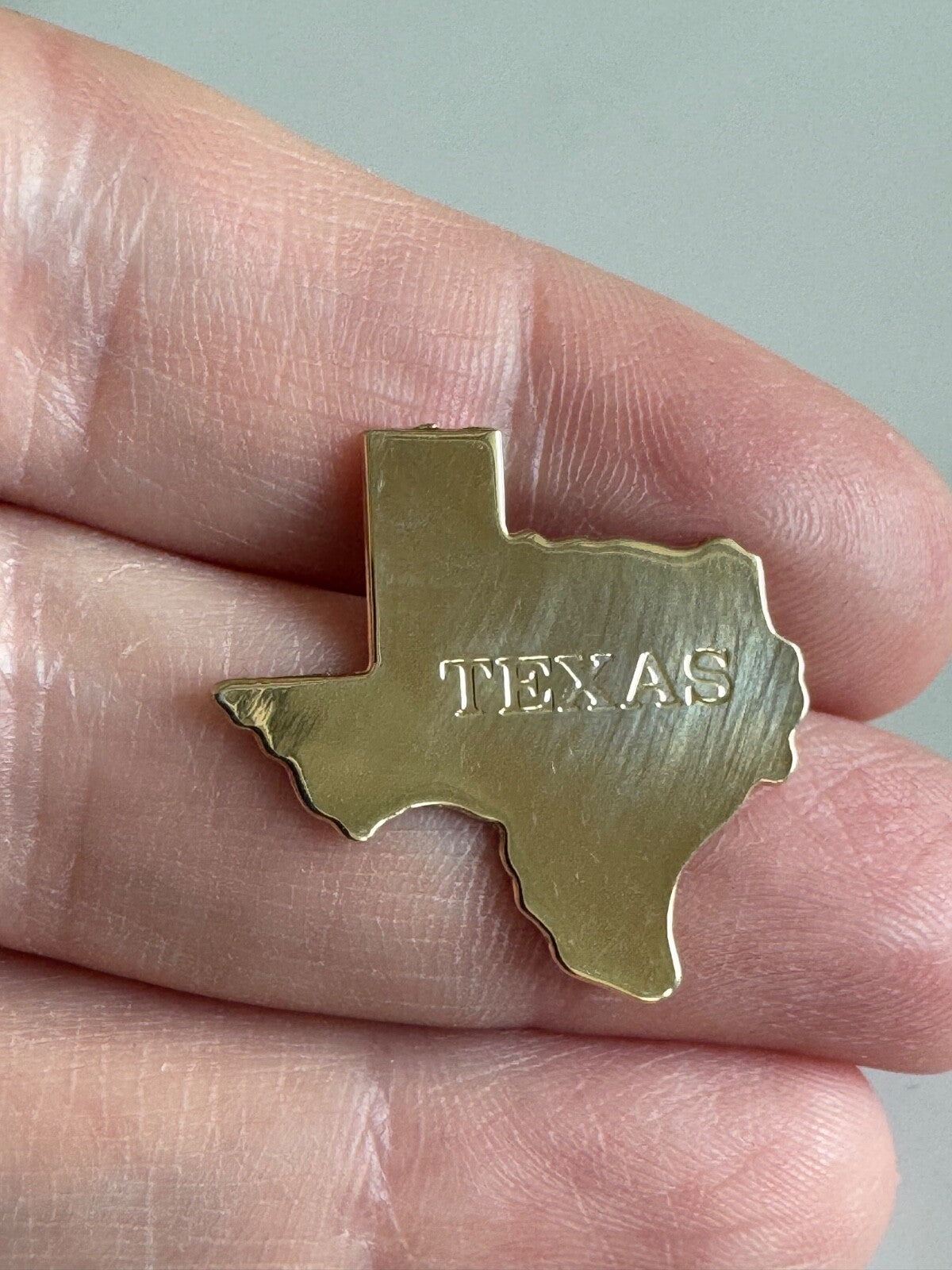 Vintage Gold Tone State Shaped Scatter Pin Tie Tack