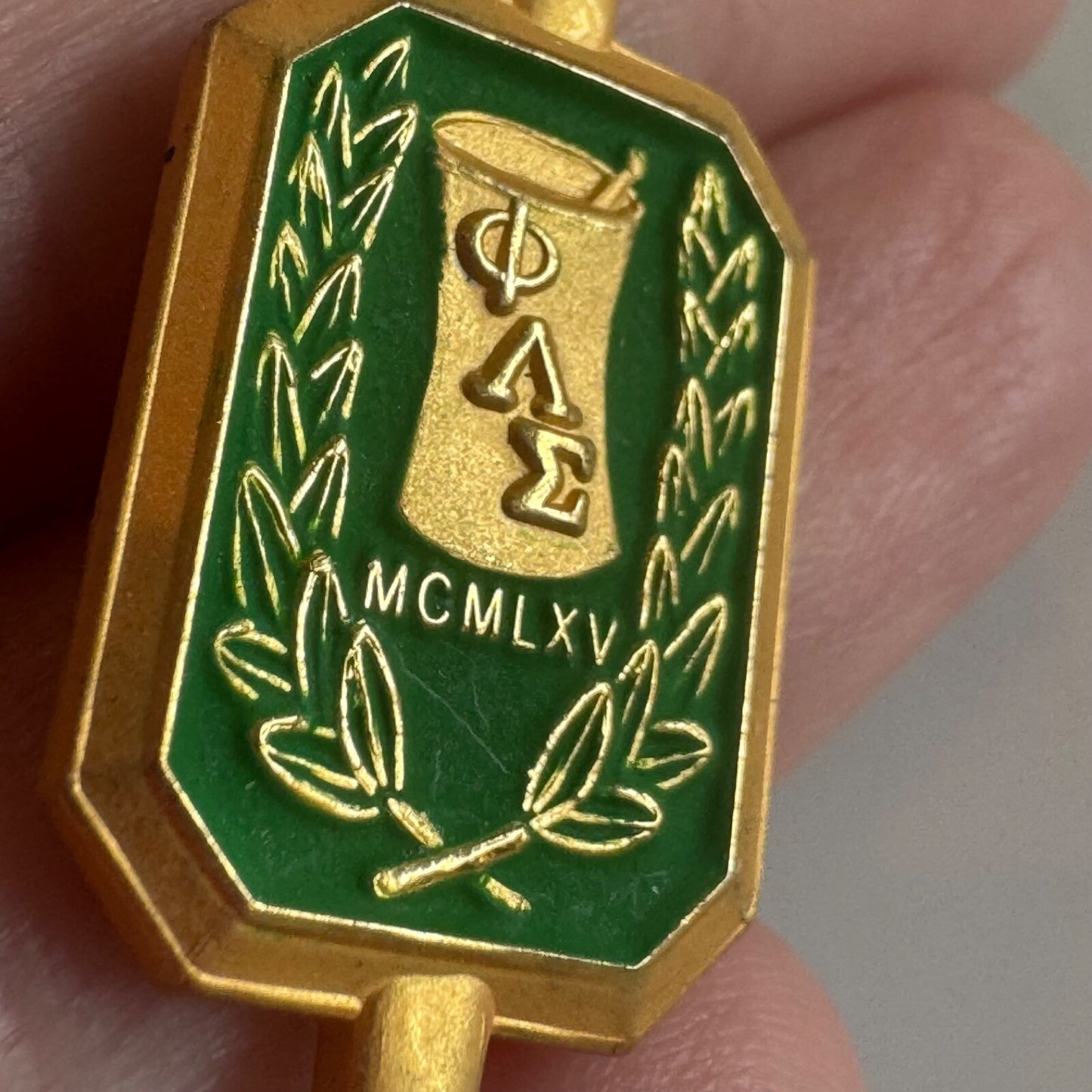 Vintage Phi Lambda Sigma Pharmacy Honor Society Lapel Pin Key