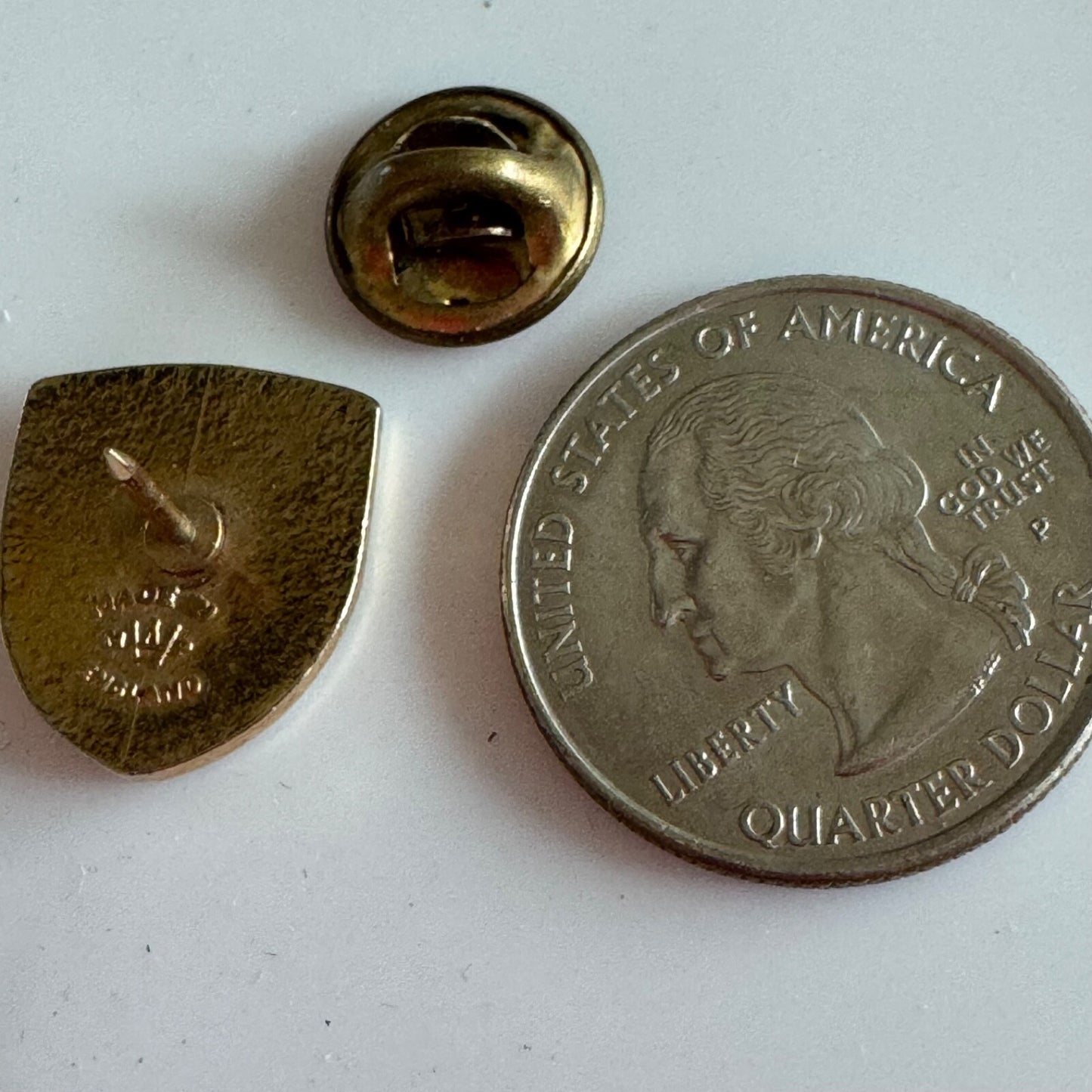 Vintage Scotland Saltire Shield Enamel Pin Scottish Souvenir