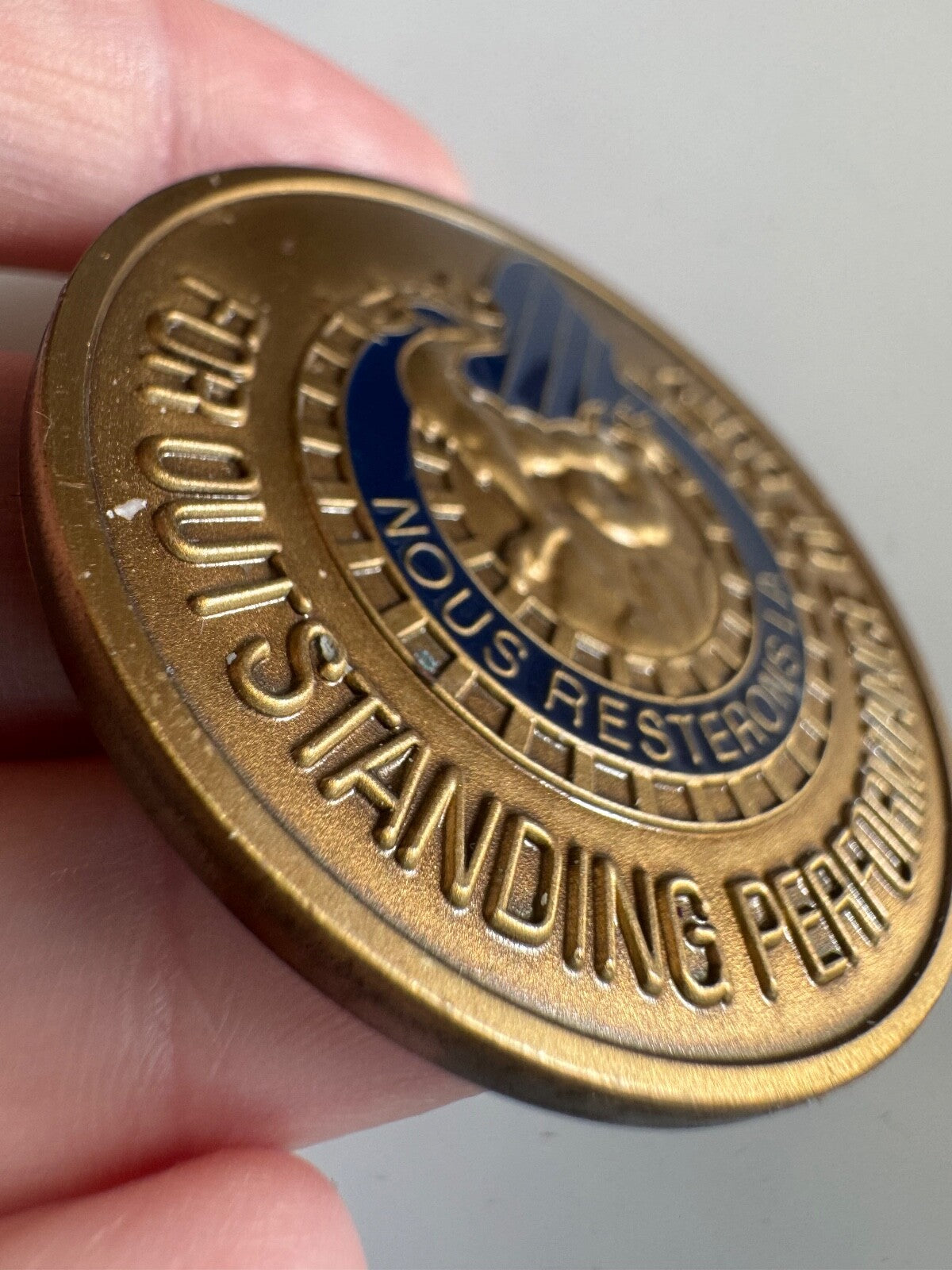 3ID Support Command Heart of the Rock Challenge Coin Outstanding Performance