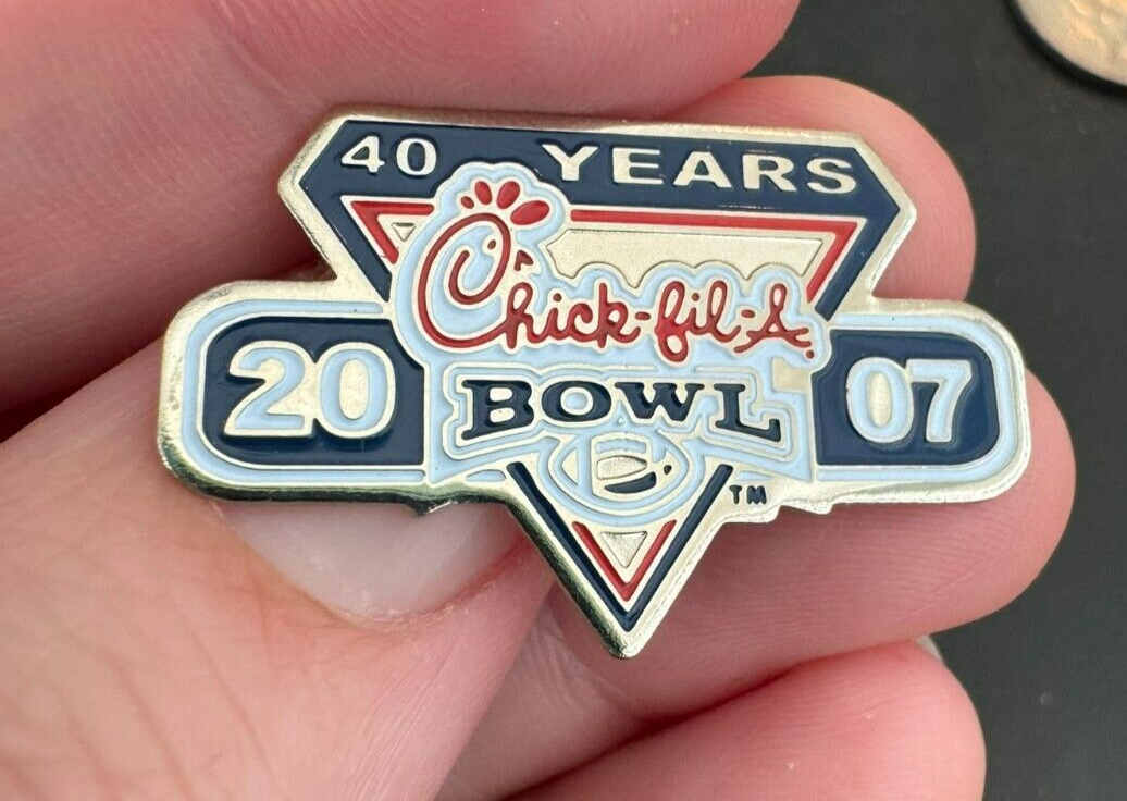 2007 Chick-fil-A Bowl 40 Years Lapel Pin Logo