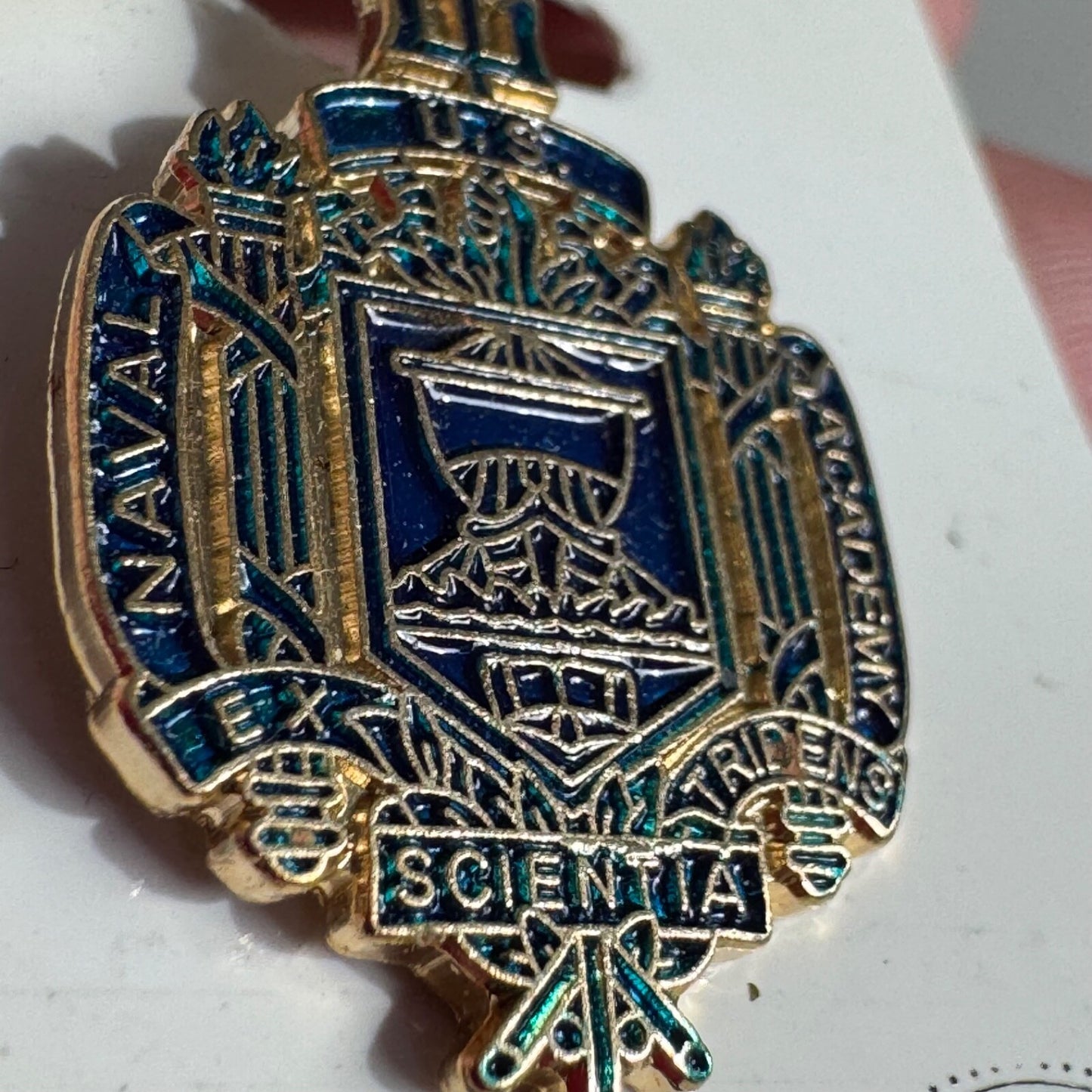 Vintage United States Naval Academy USNA New on Card Lapel Pin