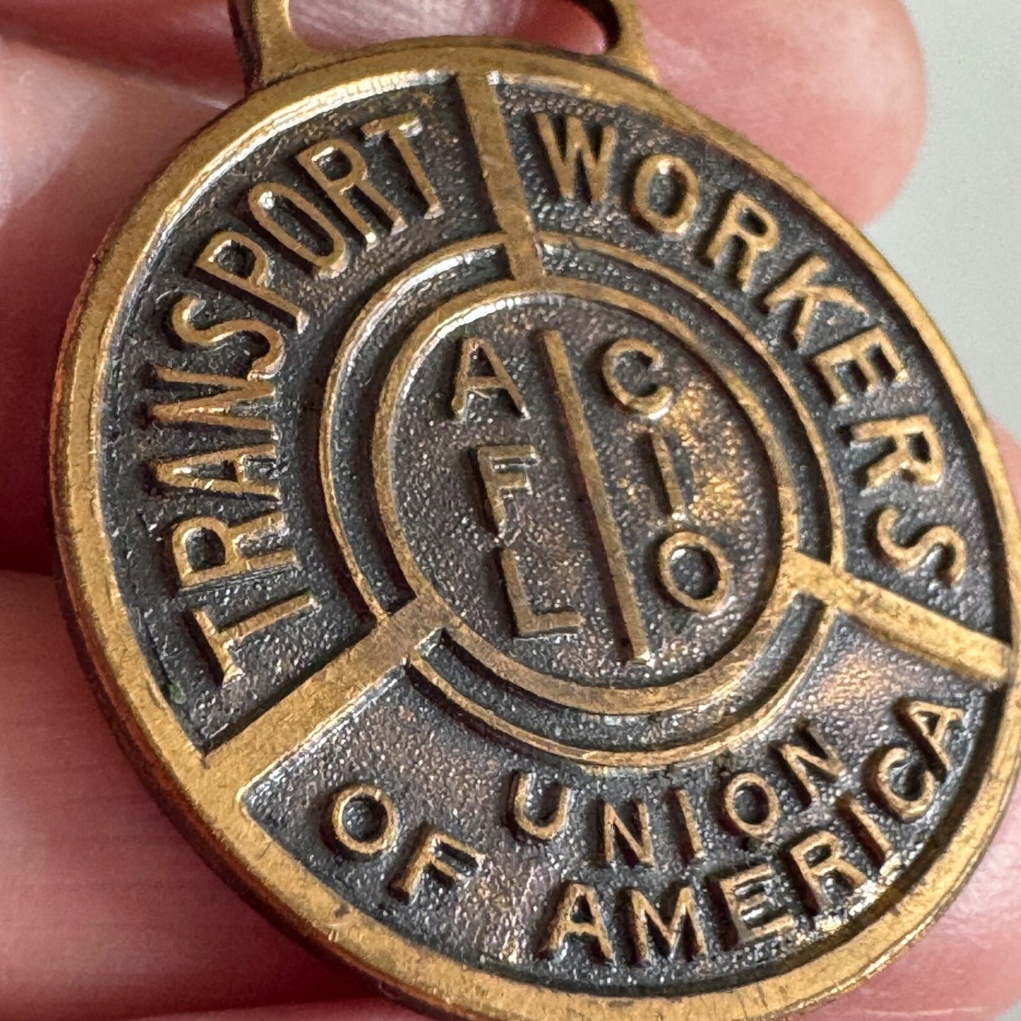 Vintage Transport Workers Union of America AFL CIO Watch Fob