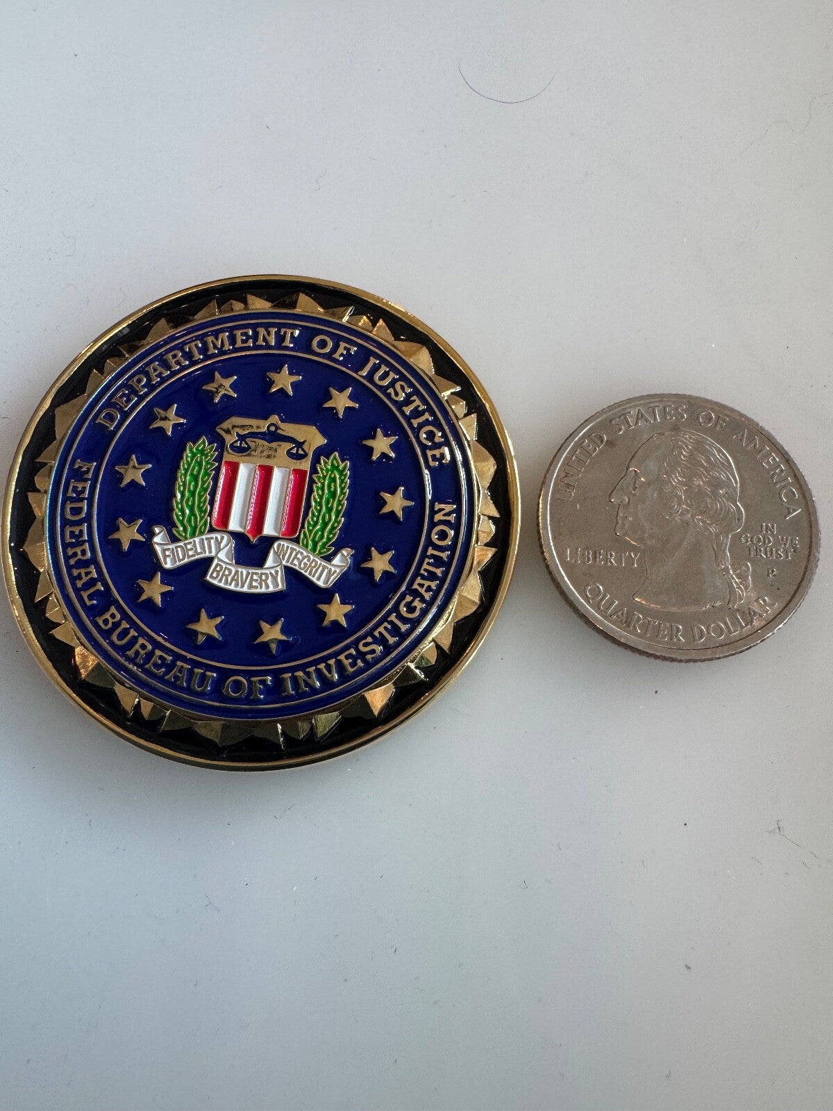 FBI Challenge Coin Federal Bureau of Investigation