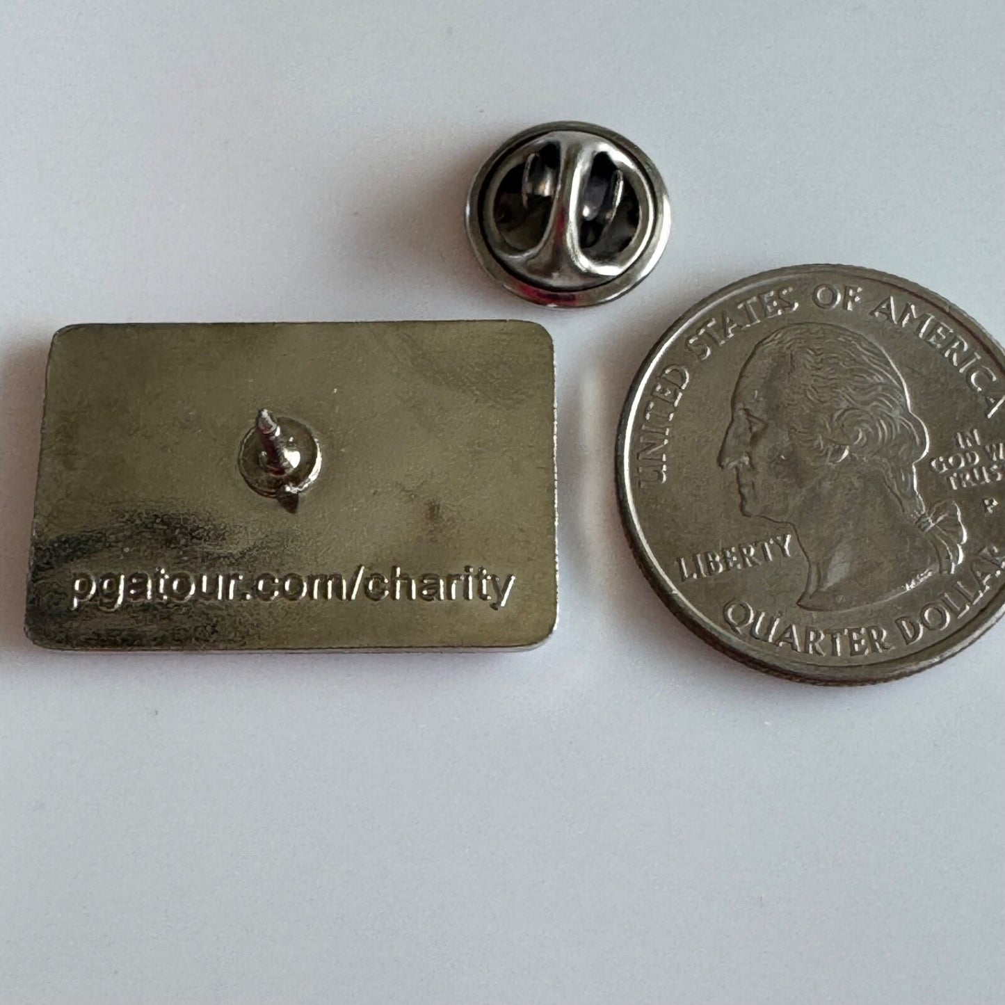 PGA Tour “Drive to $1 Billion” White Enamel Pin Foundation Fundraising Campaign