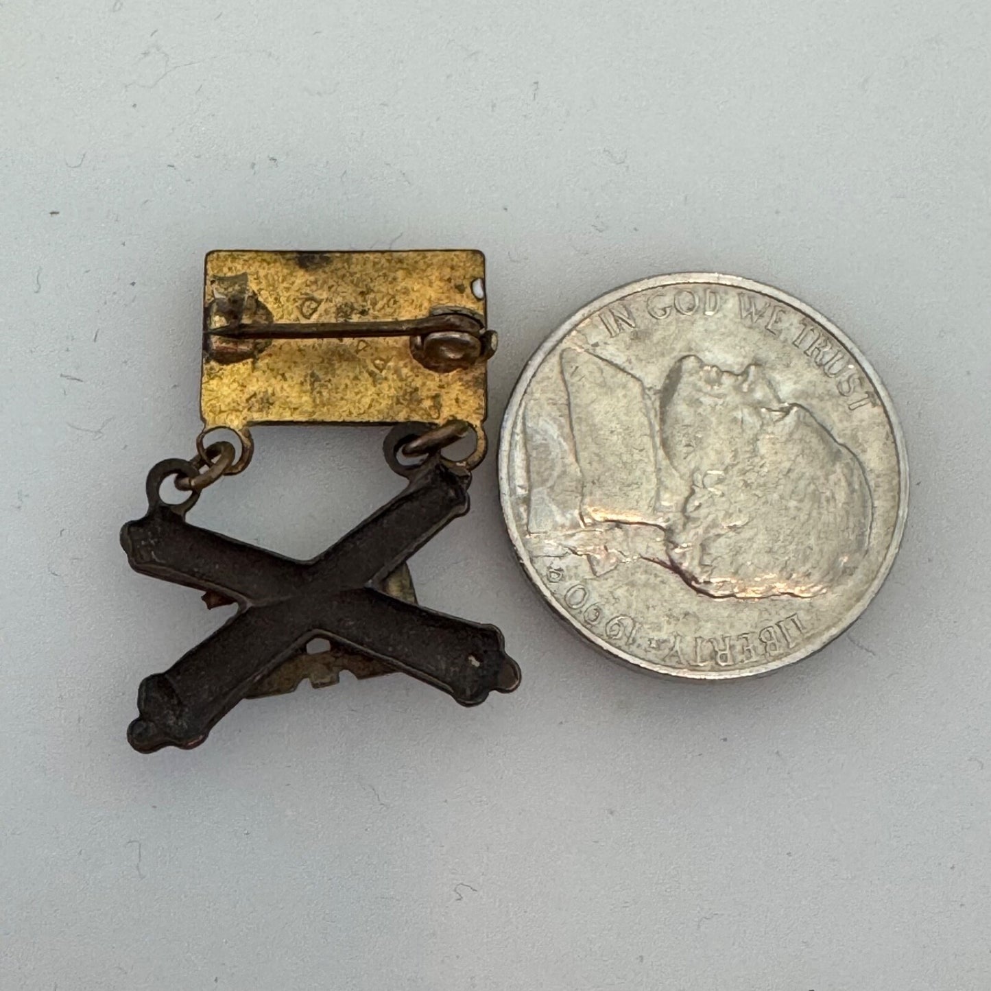WWI Son in Service Sweetheart U.S. Army Field Artillery Lapel Pin C-Clasp