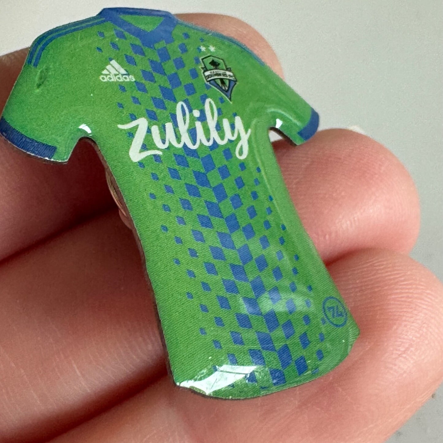Seattle Sounders FC Zulily Jersey Pin Adidas MLS Soccer Collectible