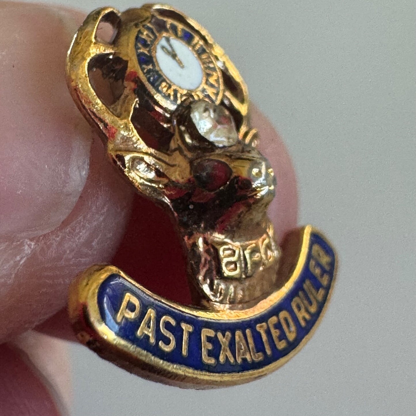 Vintage Past Exalted Ruler Elks Club Lapel Pin Tie Tack