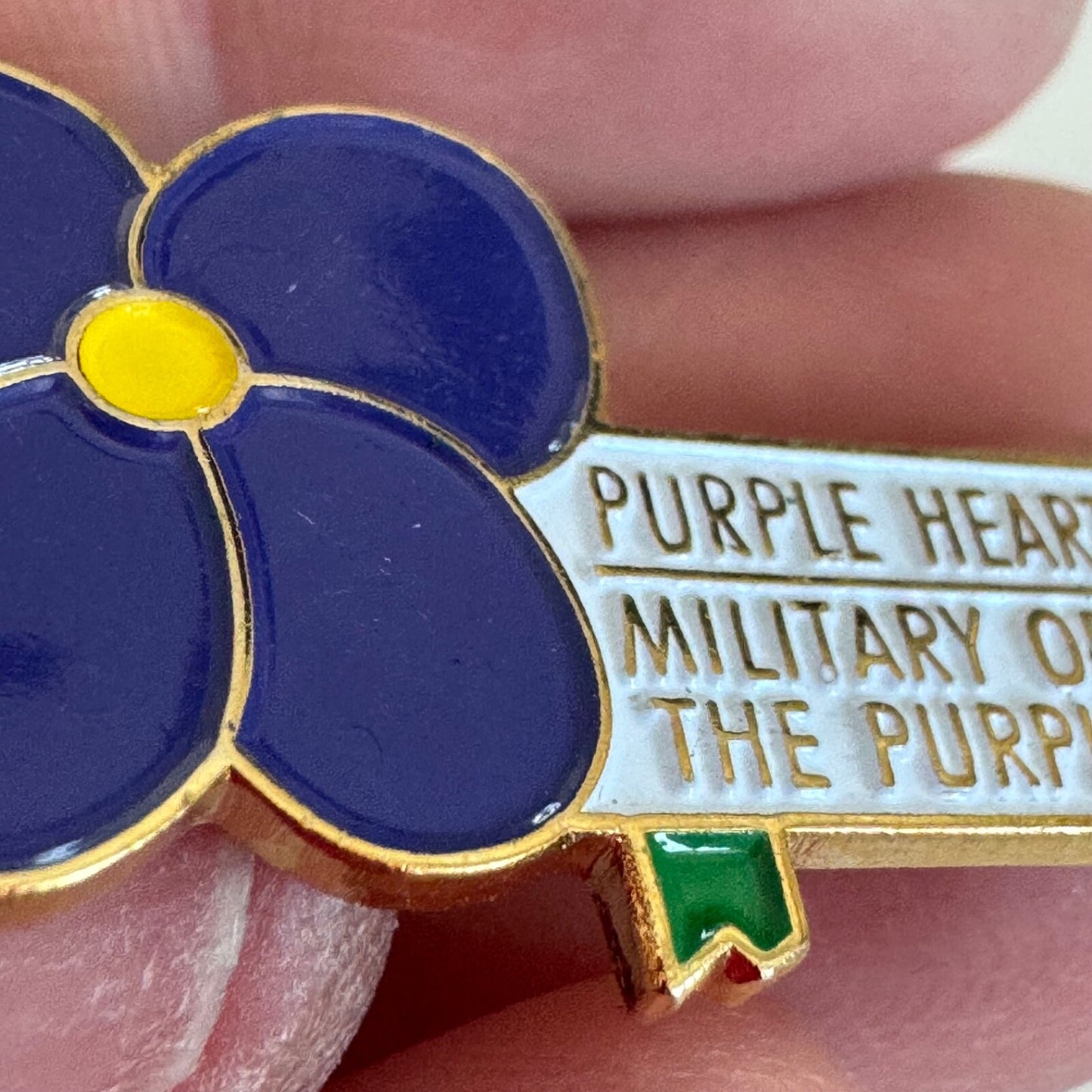 Purple Heart Viola Military Order of the Purple Heart Lapel Pin