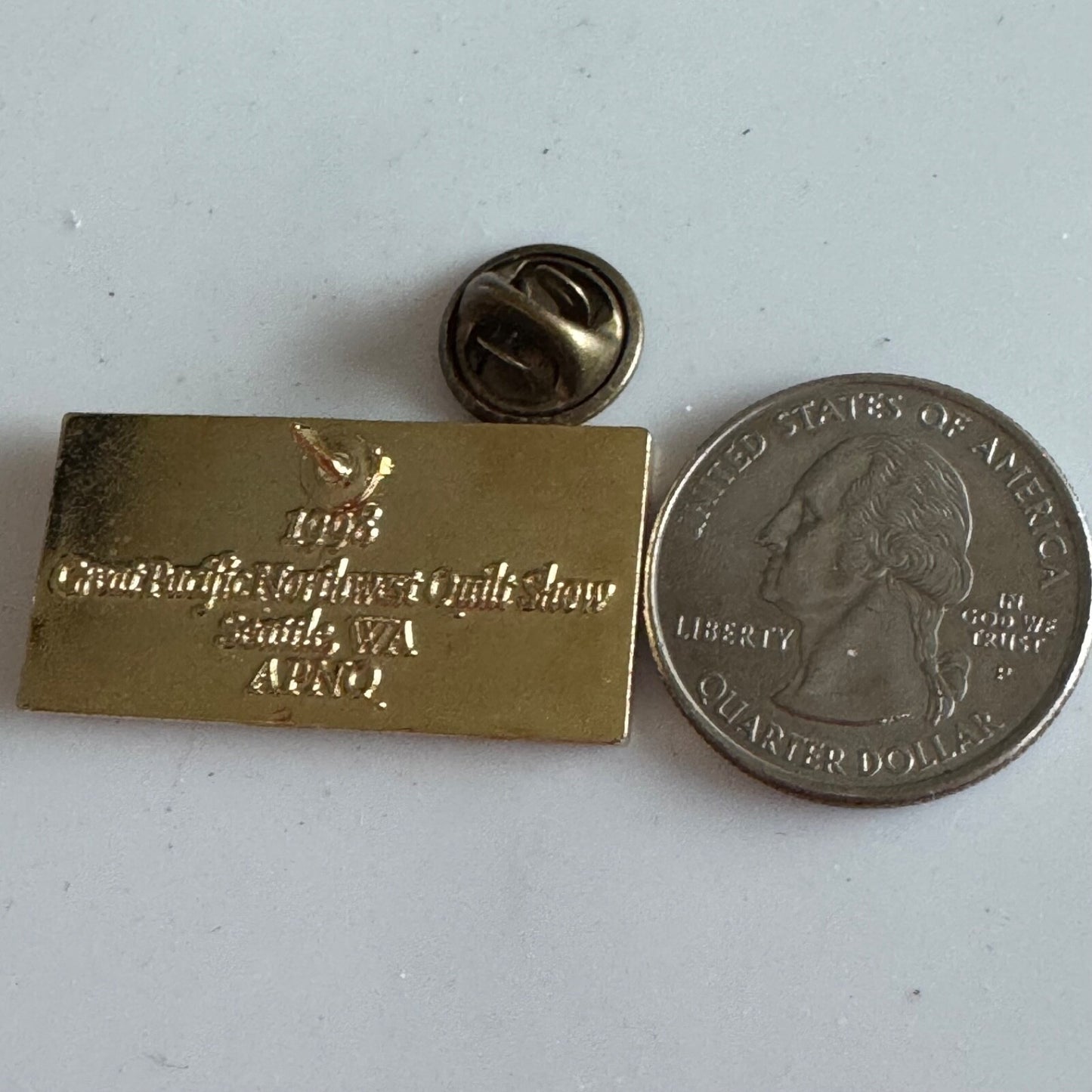 Vintage Great Pacific Northwest Quilt Show Enamel Pin