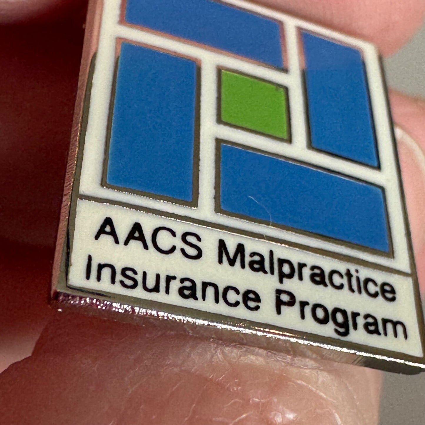 AACS Malpractice Insurance Program Lapel Pin Enamel