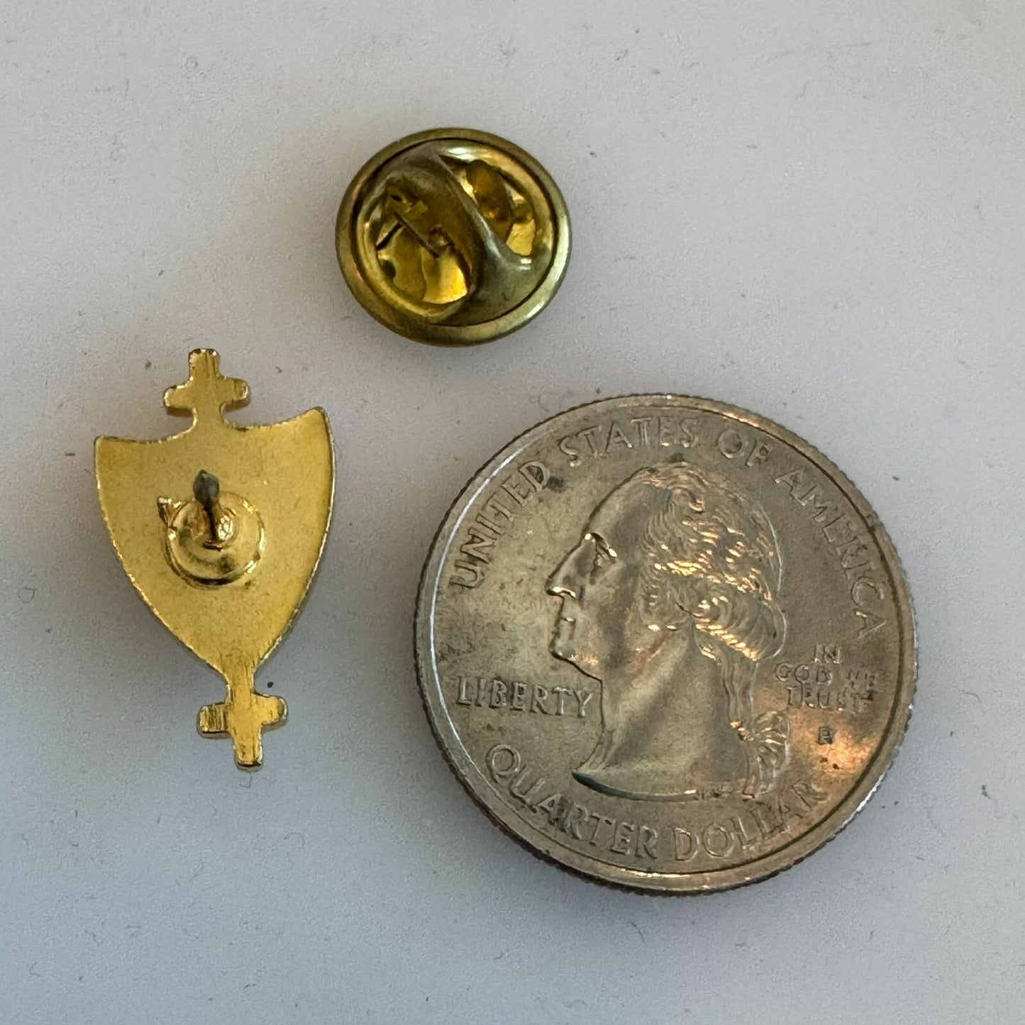 Alpha Chi Honor Society Honorary Gold Tone Lapel Pin