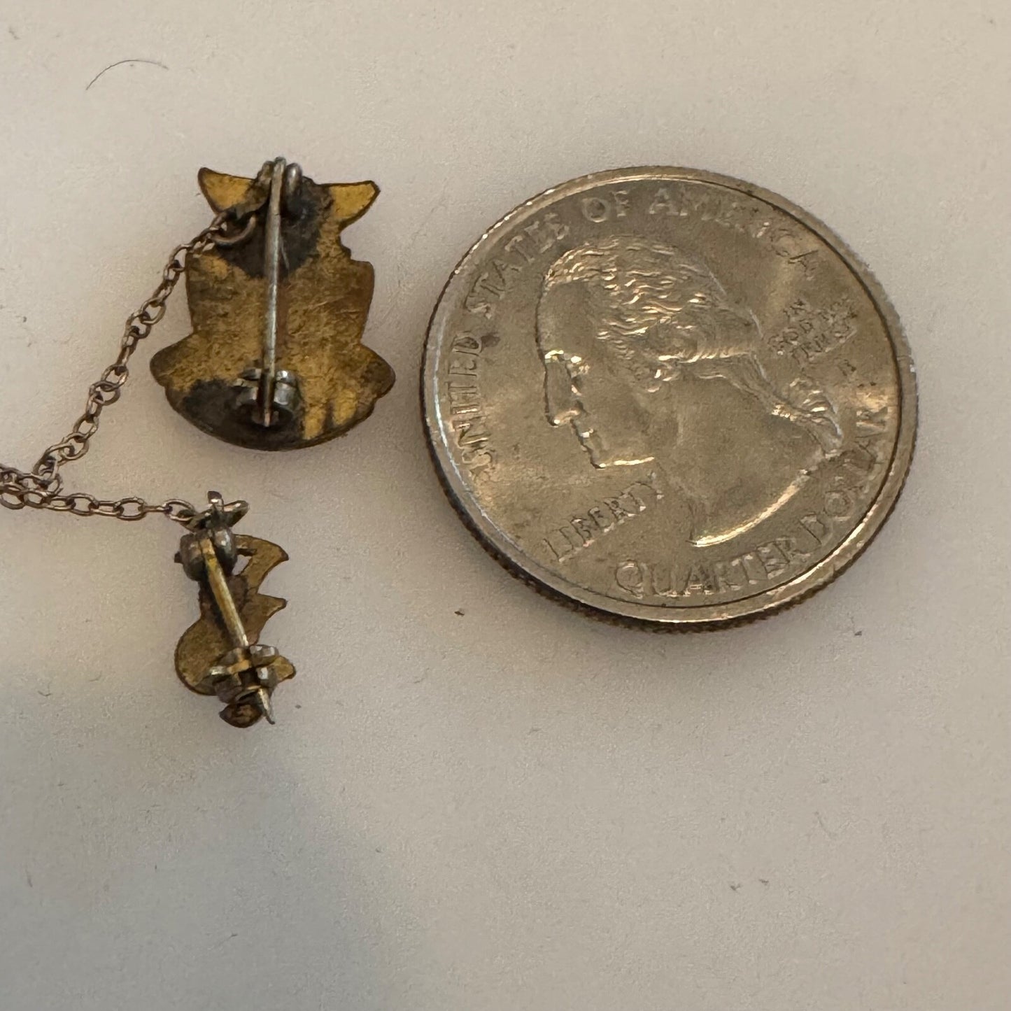 E High School 1943 Lapel Pin Eagle Lamp of Knowledge Graduate