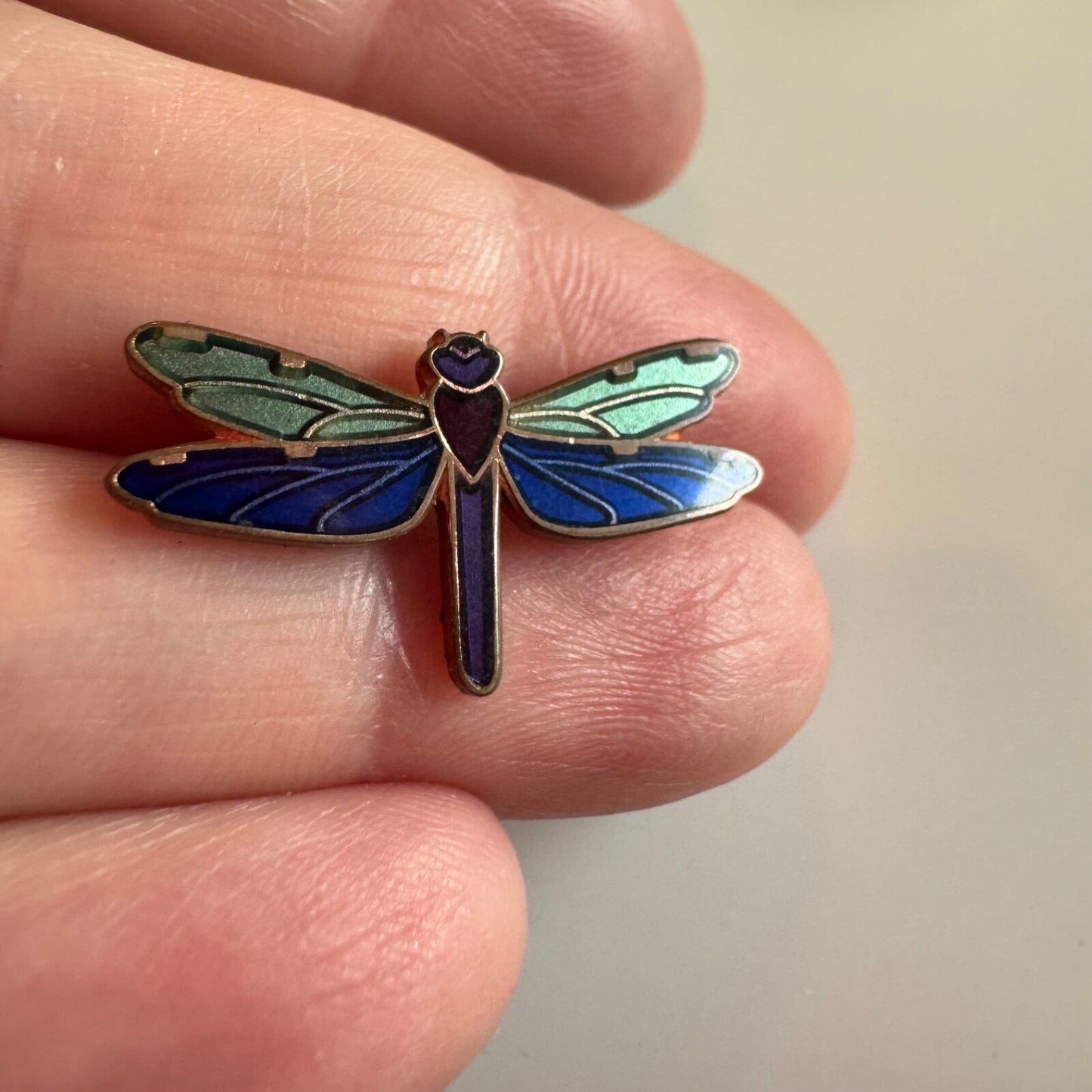 Beautiful Taylor Lewis Dragonfly Lapel Pin