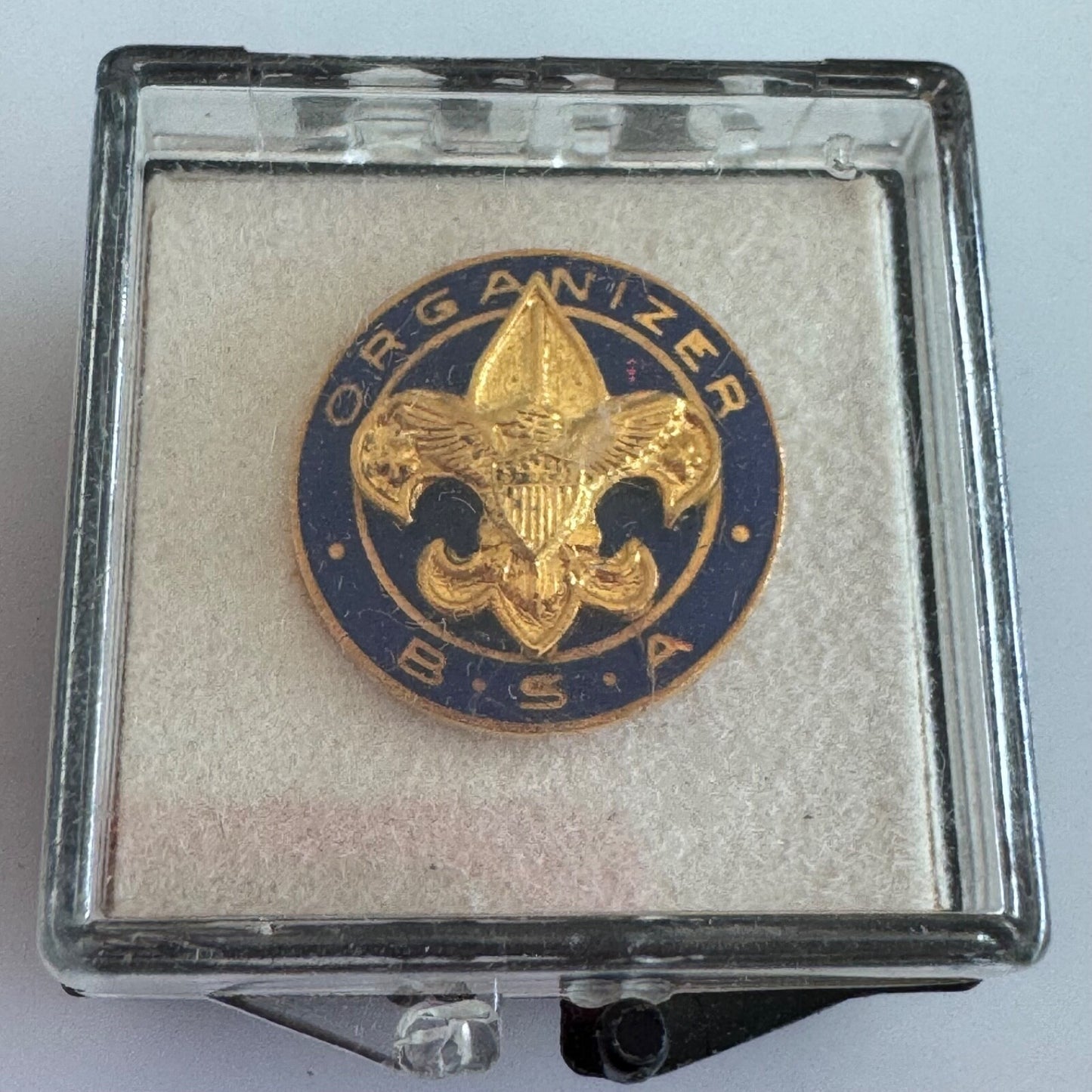 Vintage Boy Scouts of America B.S.A. Organizer Lapel Pin NOS New in Box