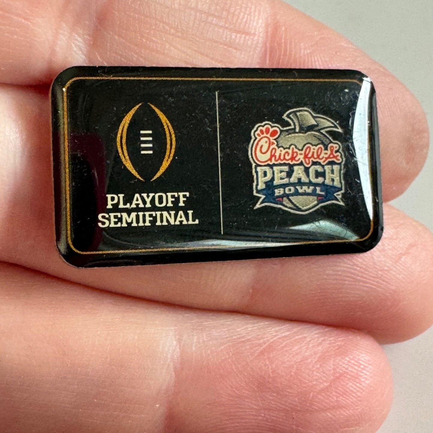 College Football Playoff Semifinal Chick-fil-A Peach Bowl Lapel Pin