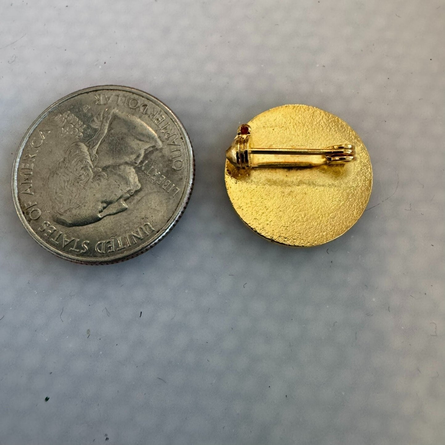Vintage Fort Atkinson Nebraska Ft Souvenir Enamel Lapel Pin Cannon Eagle