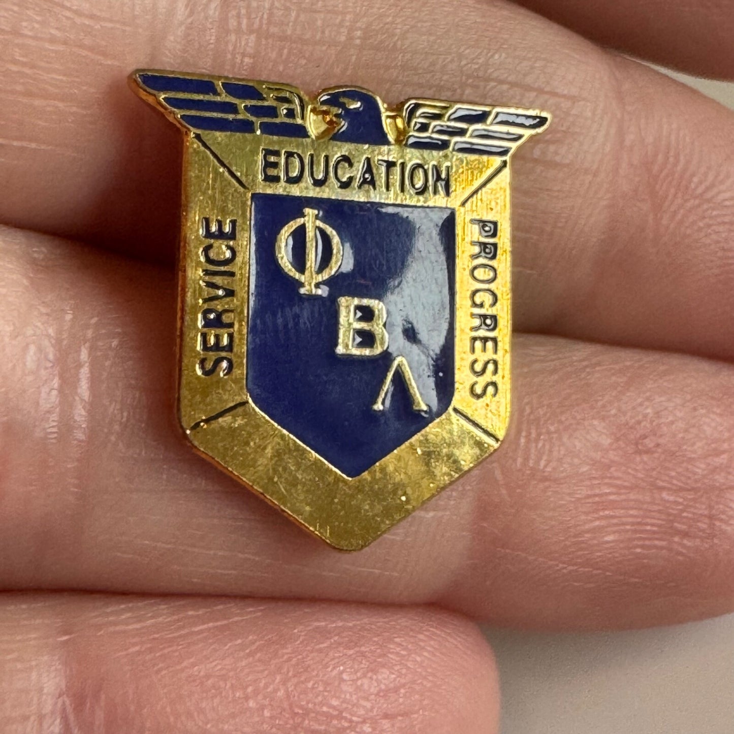 Vintage Phi Beta Lambda Honor Society Lapel Pin FBLA Collegiate