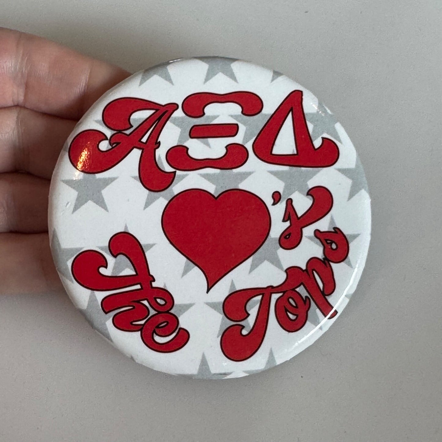 Alpha Xi Delta Loves the Tops Sorority Pin Western Kentucky University WKU