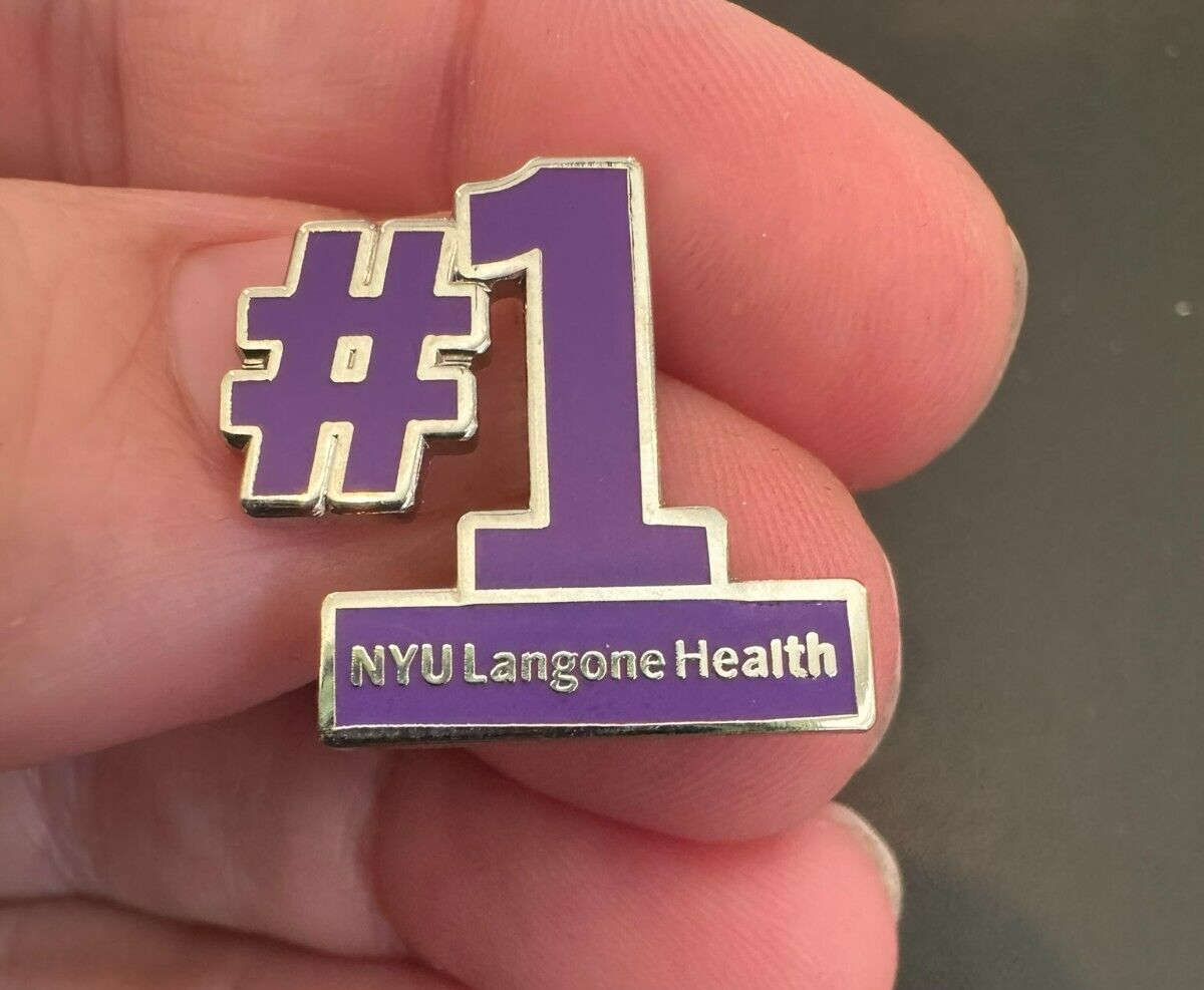 #1 Ranking NYU Langone Health Lapel Pin