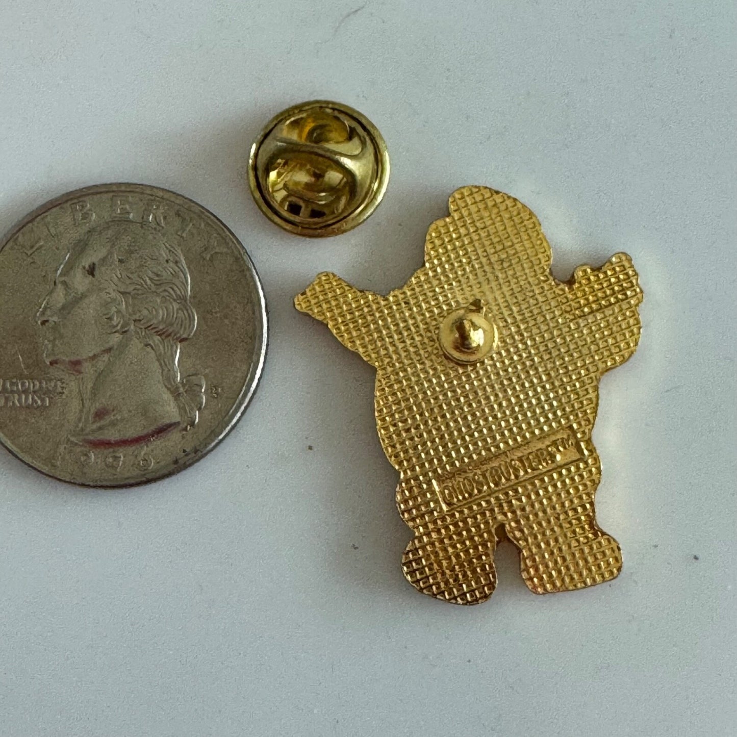 Vintage Universal Studios Ghostbusters Stay Puft Marshmallow Man Lapel Pin