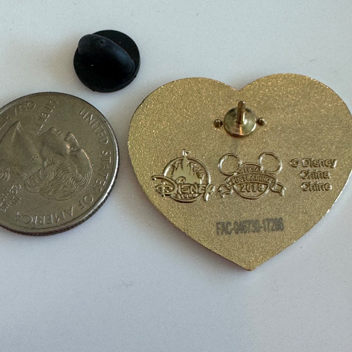 Disney 2018 Charmed I'm Sure Heart Shaped Lapel Pin 126819
