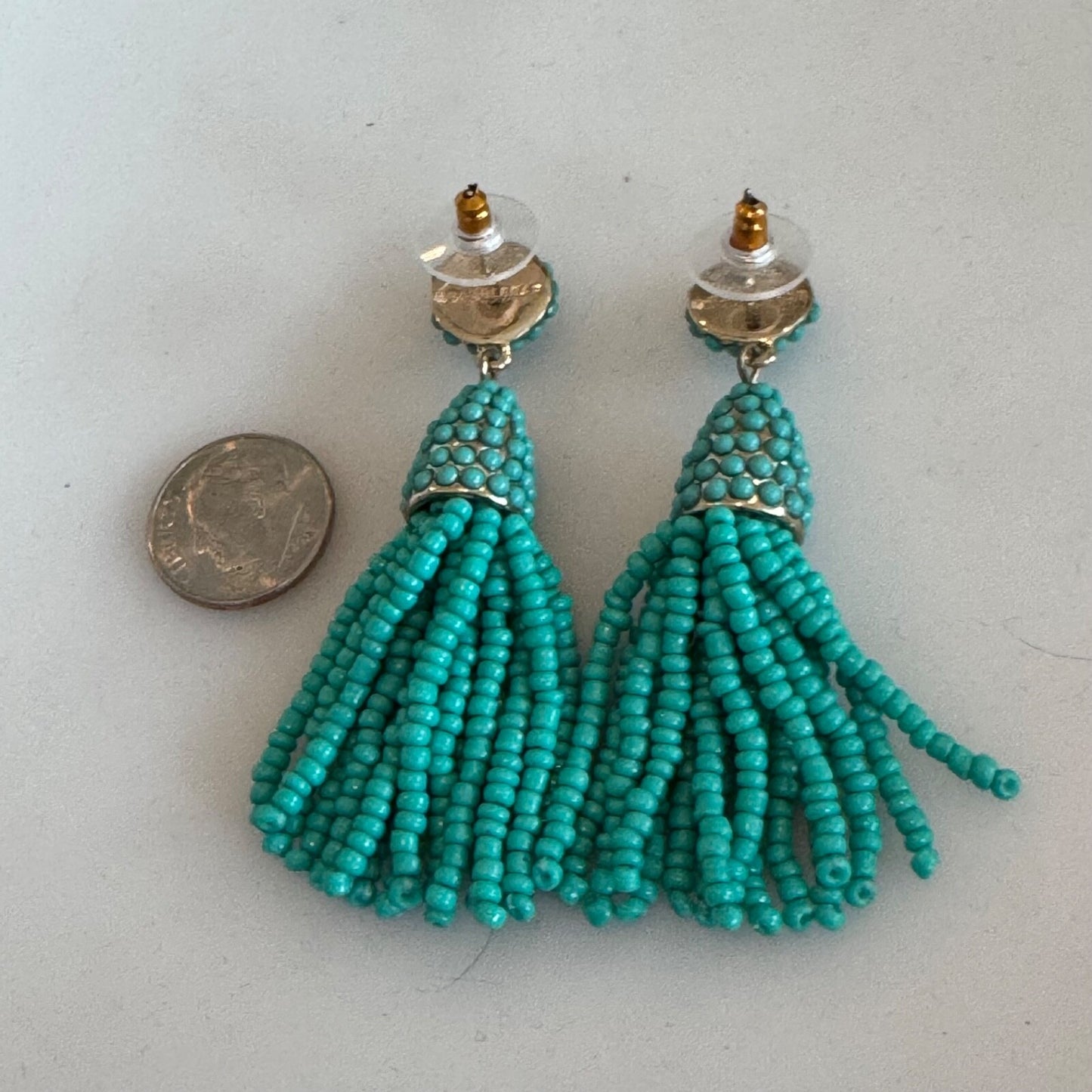 Baublebar Turquoise Tassel Dangle Earrings Bauble Bar