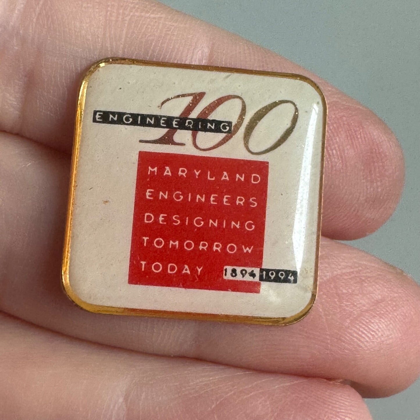 University of Maryland Engineers Pin 100th Anniversary 1994 Engineering