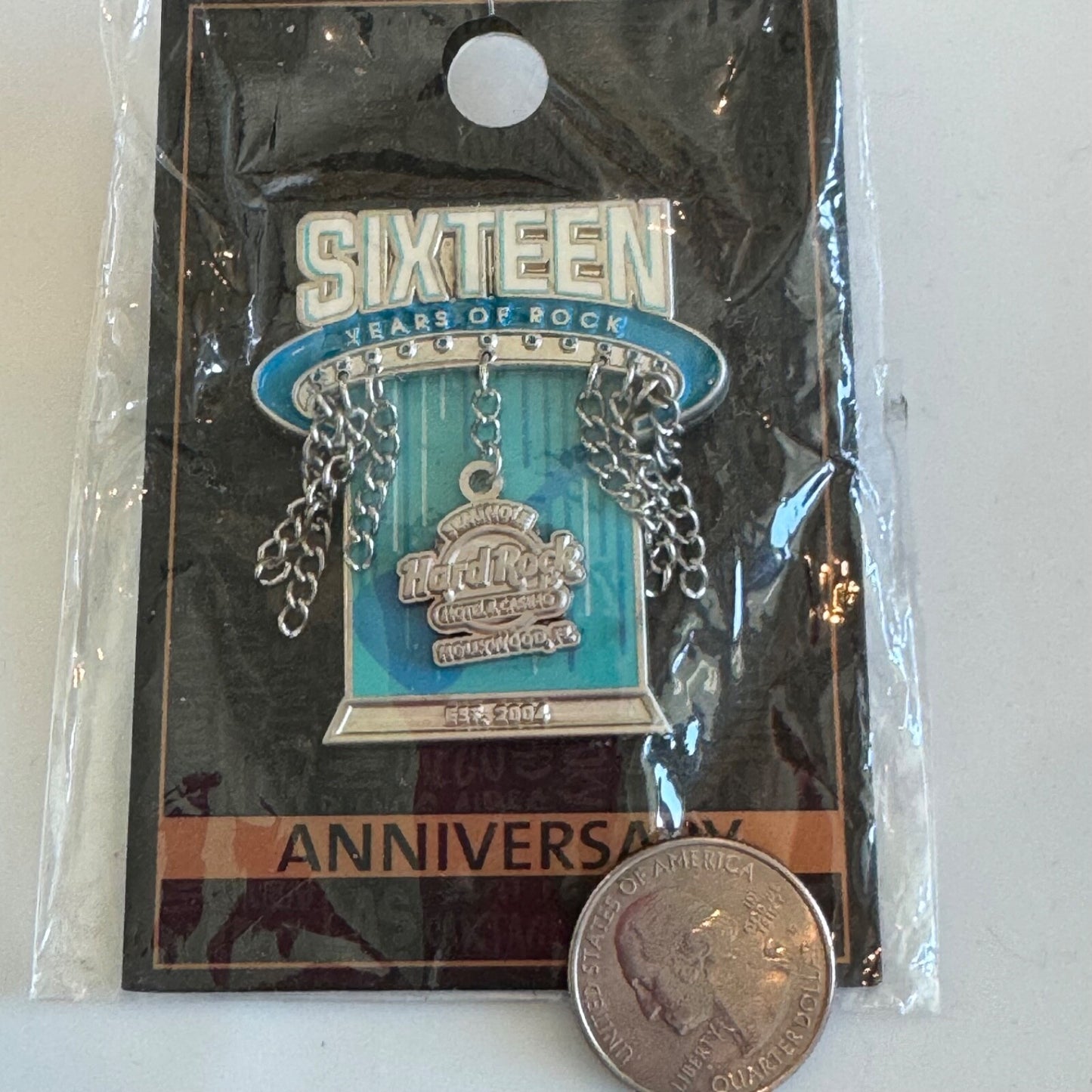 Sixteen Years of Rock Seminole Hard Rock Hotel & Casino Anniversary Pin New