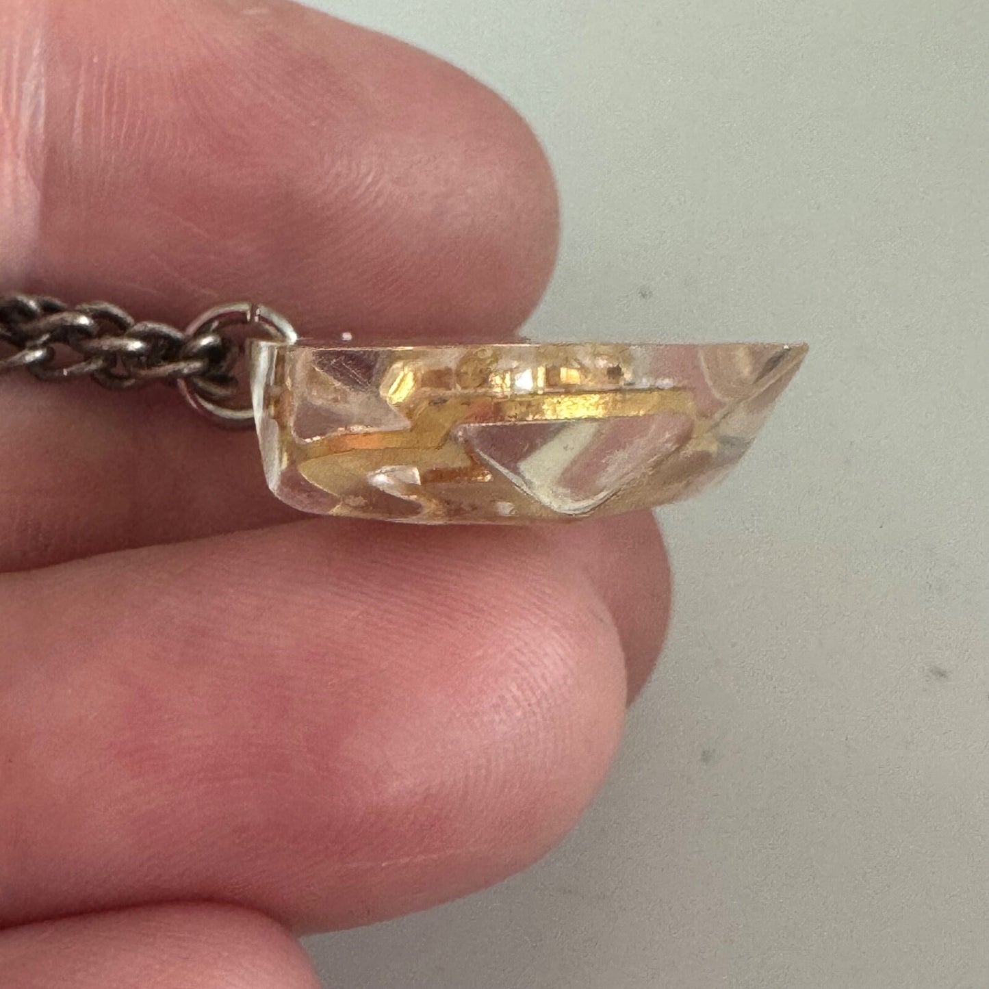 Vintage Loyal Order of Moose Lucite Tie Clip Dangle P.A.P.