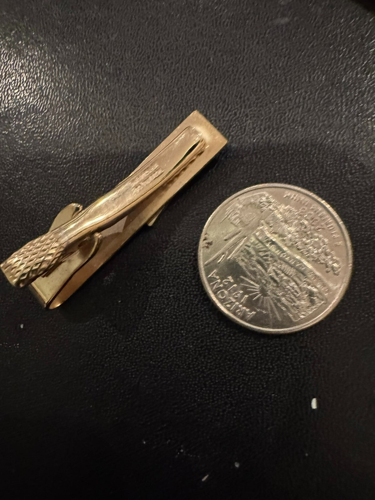 TWA Innovates Tie Clip Tack Gold Tone Vintage