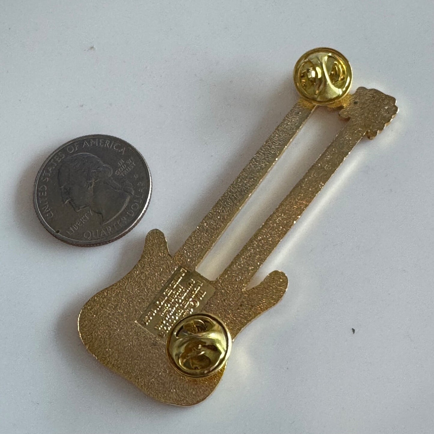 Vtg 1996 Olympics Great Britain Guitar Flag Lapel Pin