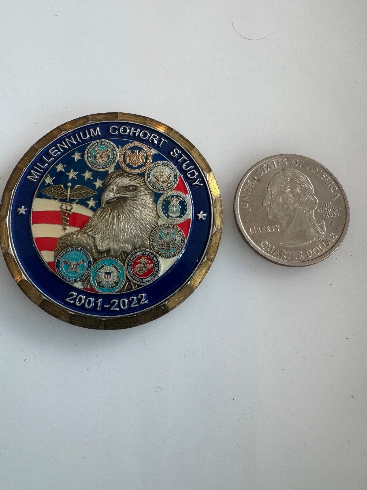 Millennium Cohort Study 2001-2022 Understanding Veteran Health Challenge Coin