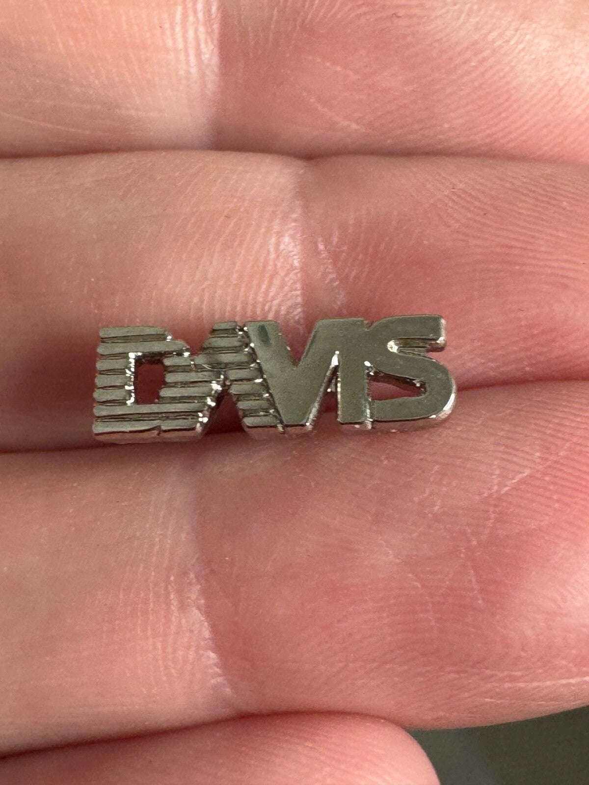 Vintage University of California Davis Lapel Pin Tie Tack Silver Tone