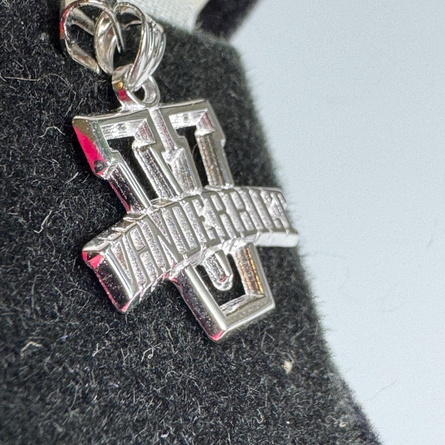 New in Box Vanderbilt University Sterling Silver Pendant Charm Commodores