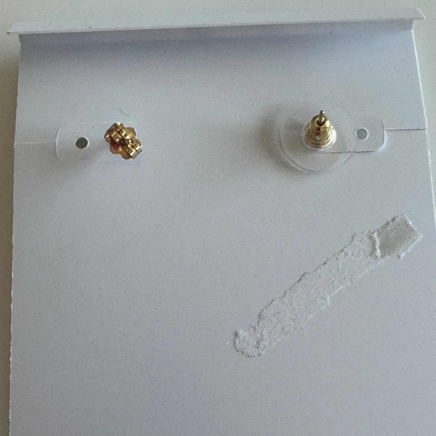 Kendra Scott Mini Ellie Gold Tone Earrings with Pink Stones New on Card
