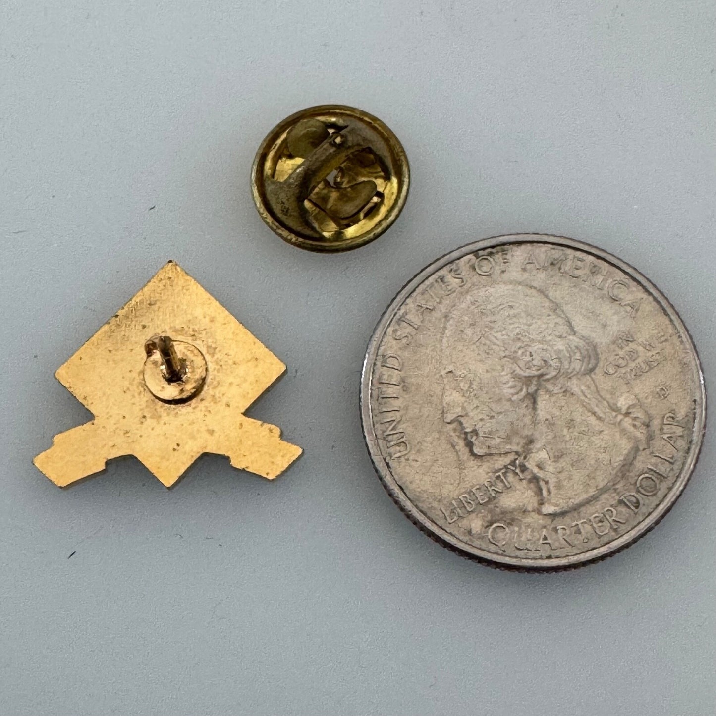 TCOM L.P. Tethered Aerostats Lapel Pin Blimp Logo Tie Tack