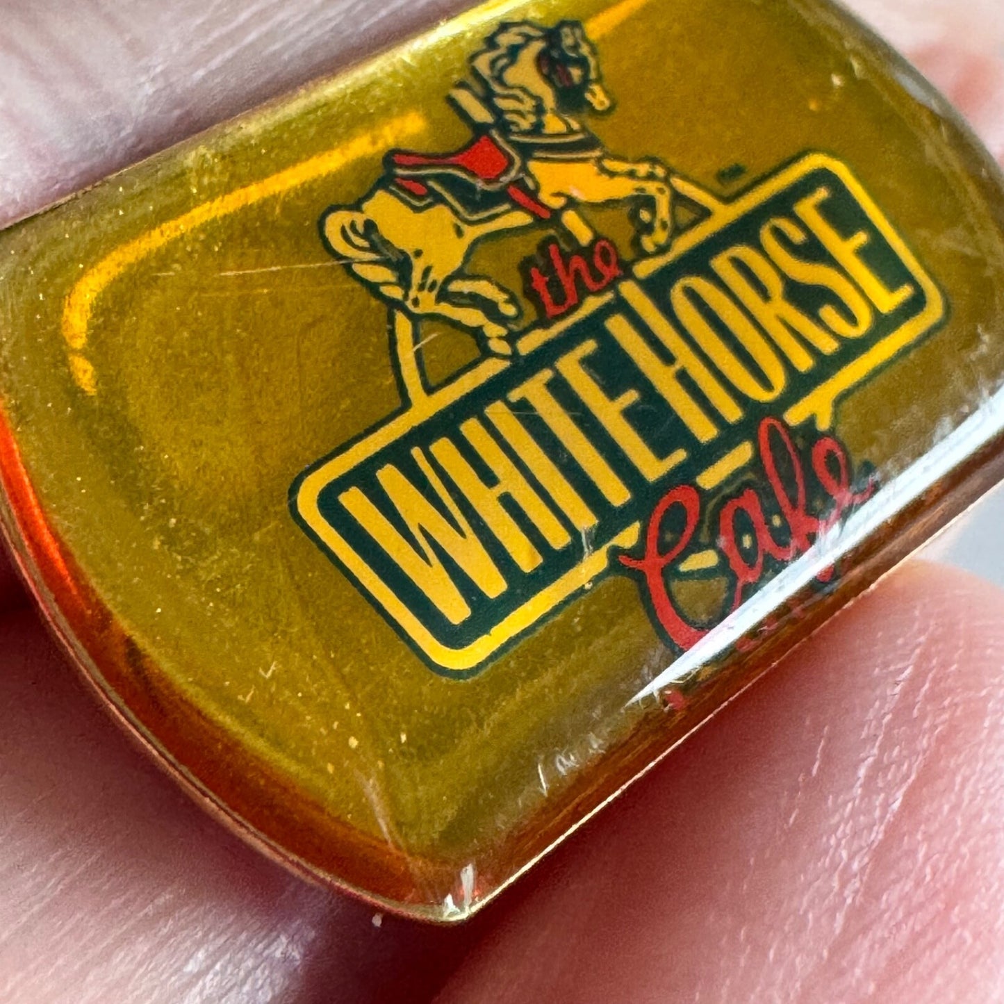 White Horse Cafe Souvenir Tourist Lapel Pin Knoxville Tennessee