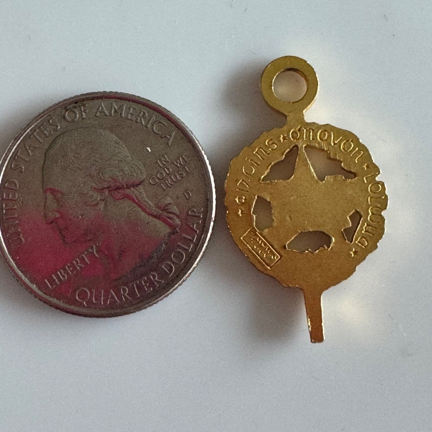 Vintage Phi Sigma Iota Key Fob Pendant Charm Lapel Pin