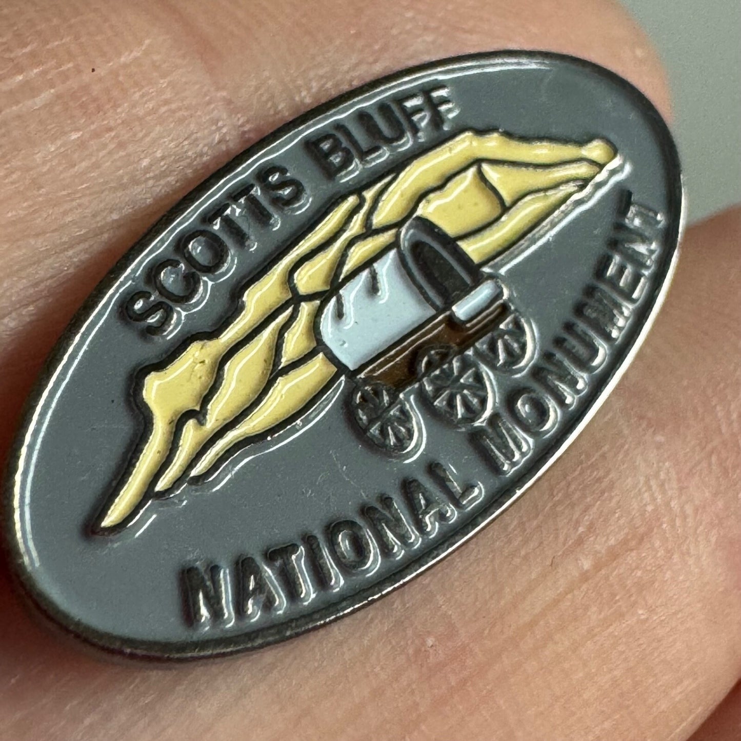 Scotts Bluff Nebraska NE National Monument Tourist Lapel Pin