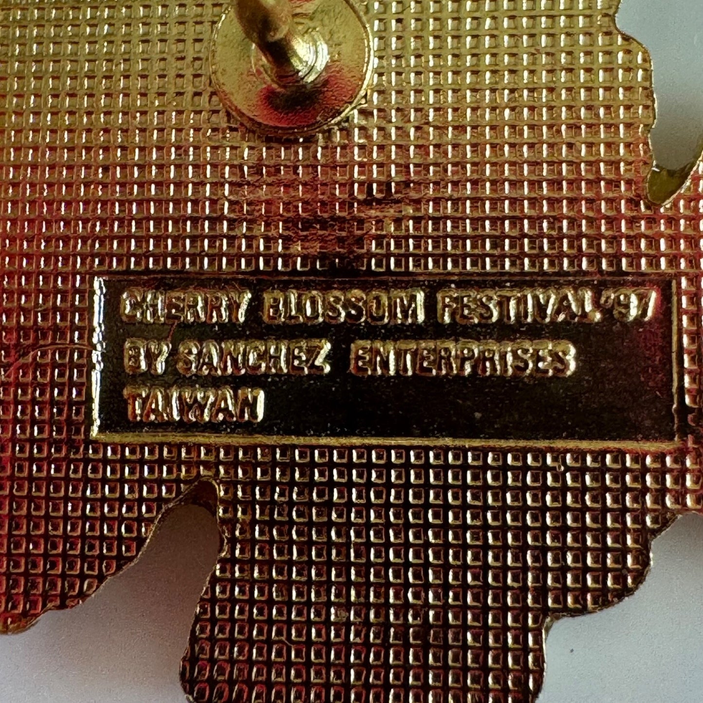 Vintage Cherry Blossom Festival Macon Georgia 1997 Lapel Pin