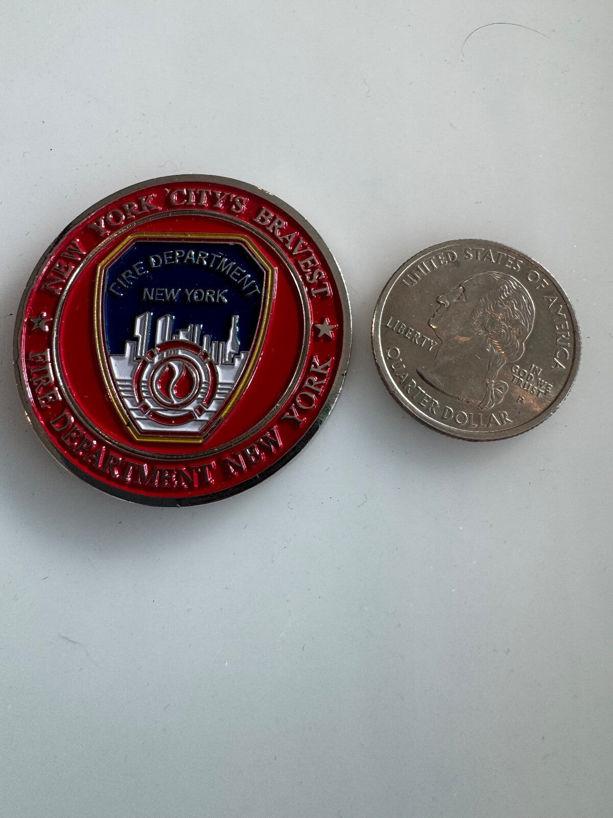 New York City Fired Department Challenge Coin 5 Boroughs FDNY