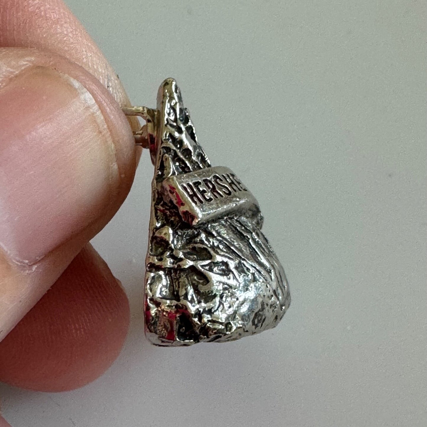 Vintage Hershey's Kisses Silver Toned Lapel Pin