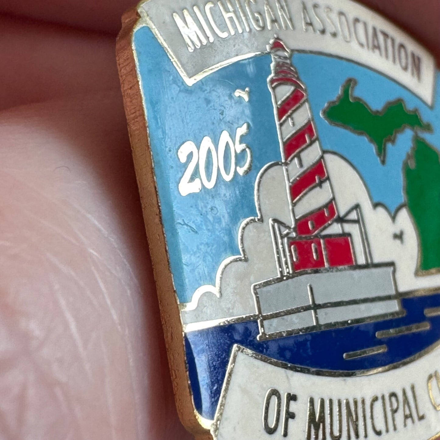 Vintage 2005 Michigan Association of Municipal Clerks Lapel Pin