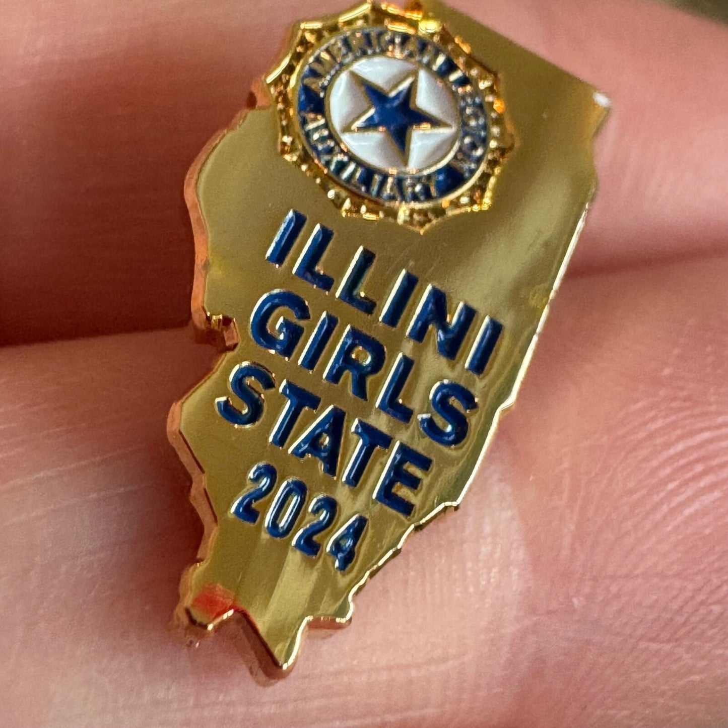 2024 Illini Girls State Lapel Pin American Legion Auxiliary Illinois